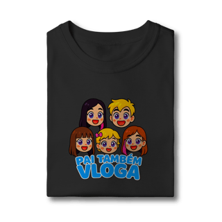 Nome do produto Camiseta INFANTIL Pai Também Vloga Emojis - Várias Cores