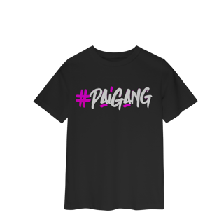 Nome do produto Camiseta #Paigang INFANTIL - Logo Branca e Rosa - Várias Cores