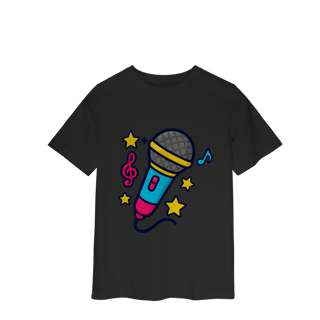 Nome do produto Camiseta Ashley Microfone - INFANTIL (Várias Cores)