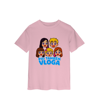 Nome do produto Camiseta INFANTIL Pai Também Vloga Emojis - Várias Cores
