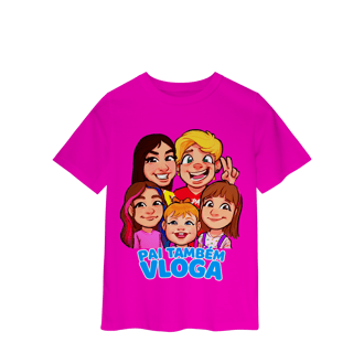 Nome do produto Camiseta Pai Também Vloga INFANTIL - Várias cores