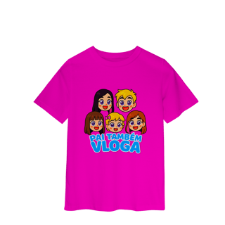 Nome do produto Camiseta INFANTIL Pai Também Vloga Emojis - Várias Cores