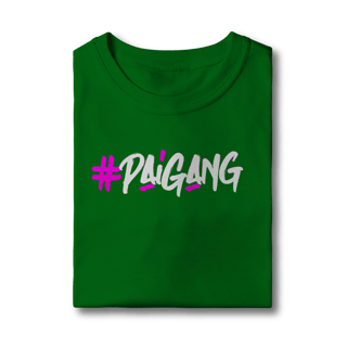 Nome do produto Camiseta #Paigang INFANTIL - Logo Branca e Rosa - Várias Cores