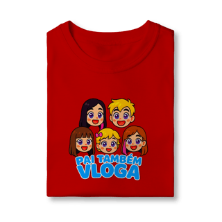 Nome do produto Camiseta INFANTIL Pai Também Vloga Emojis - Várias Cores