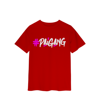 Nome do produto Camiseta #Paigang INFANTIL - Logo Branca e Rosa - Várias Cores