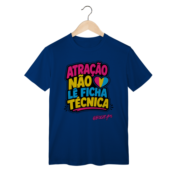 Camiseta Atração Não Lê Ficha Técnica