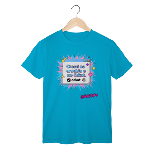 Nome do produto Camiseta Cresci no armário e no Orkut