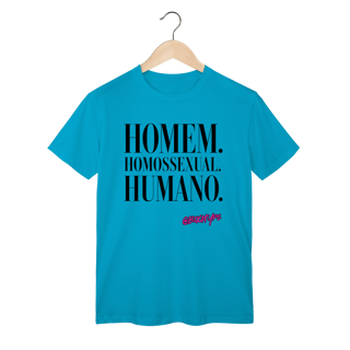 Nome do produto Camiseta Homem. Homossexual. Humano.
