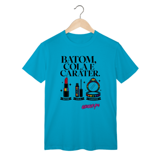 Nome do produto Camiseta Batom, cola e caráter.