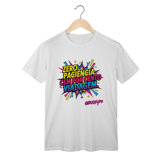 Nome do produto Camiseta Zero paciência, Cem por cento Viadagem