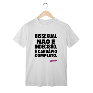 Nome do produto Camiseta Bissexual não é indecisão