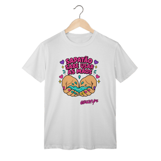 Nome do produto Camiseta Sapatão sabe usar as mãos