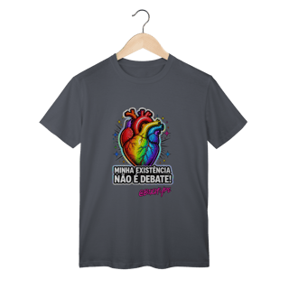 Nome do produto Camiseta Minha existência não é debate