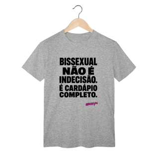 Nome do produto Camiseta Bissexual não é indecisão
