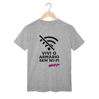 Nome do produto Camiseta Vivi o armário sem wi-fi