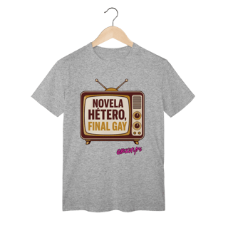 Nome do produto Camiseta Novela hétero, final gay