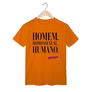 Nome do produto Camiseta Homem. Homossexual. Humano.