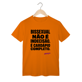 Nome do produto Camiseta Bissexual não é indecisão