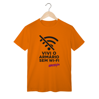 Nome do produto Camiseta Vivi o armário sem wi-fi