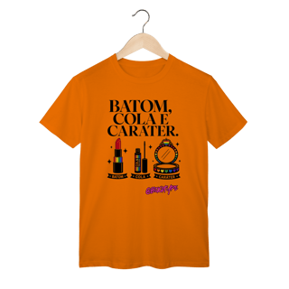 Nome do produto Camiseta Batom, cola e caráter.
