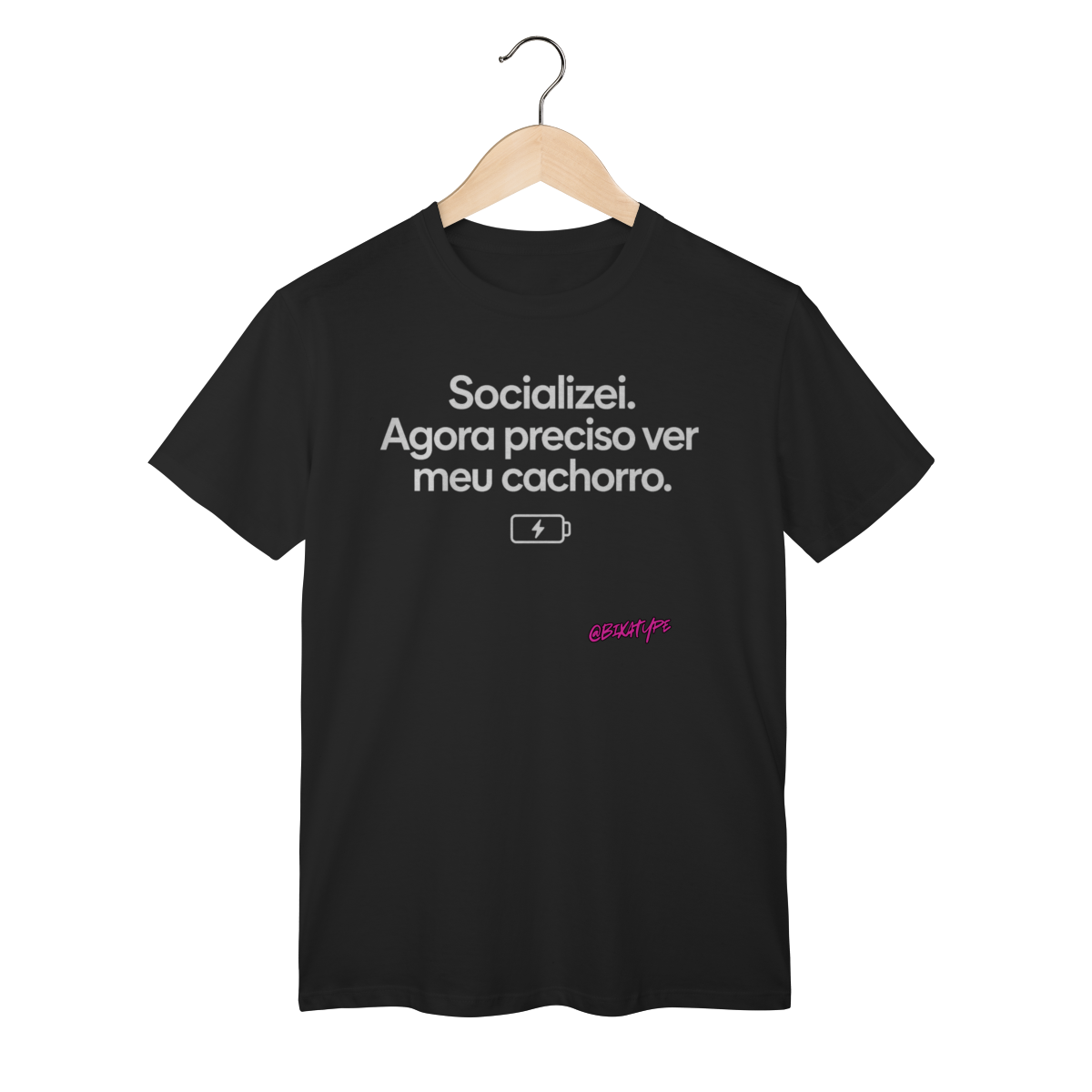 Nome do produto: Camiseta Preciso Ver Meu Cachorro