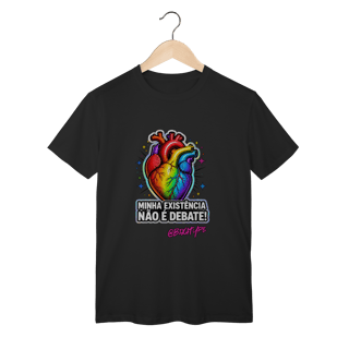 Nome do produto Camiseta Minha existência não é debate