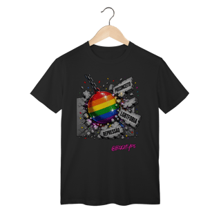Nome do produto Camiseta Preconceito, LGBTfobia, repressão