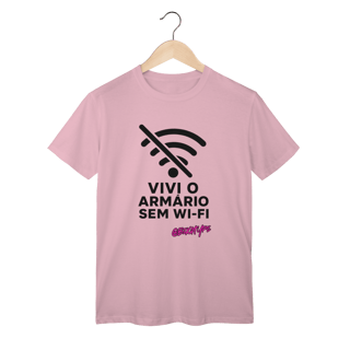 Nome do produto Camiseta Vivi o armário sem wi-fi