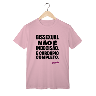 Nome do produto Camiseta Bissexual não é indecisão