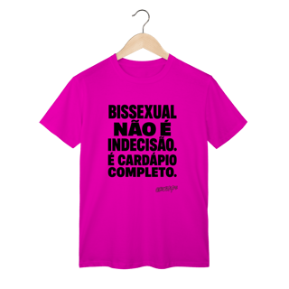 Nome do produto Camiseta Bissexual não é indecisão