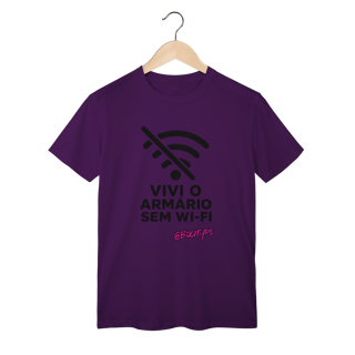 Nome do produto Camiseta Vivi o armário sem wi-fi