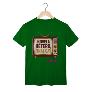 Nome do produto Camiseta Novela hétero, final gay