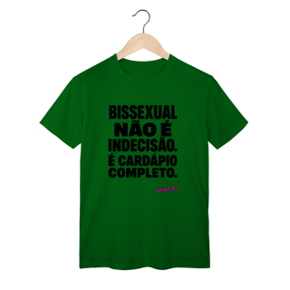Nome do produto Camiseta Bissexual não é indecisão