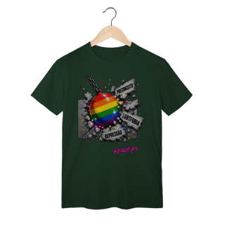 Nome do produto Camiseta Preconceito, LGBTfobia, repressão
