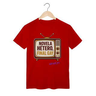 Nome do produto Camiseta Novela hétero, final gay