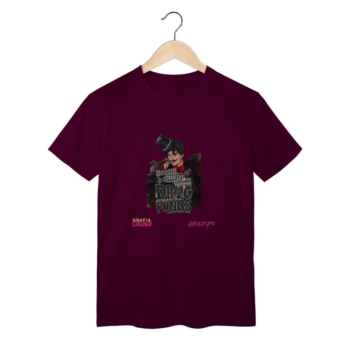 Nome do produto: Camiseta Contrate, conheça, consuma Drag Kings