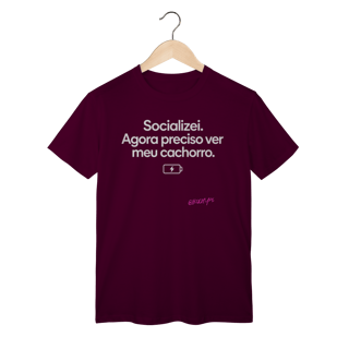 Nome do produto Camiseta Preciso Ver Meu Cachorro