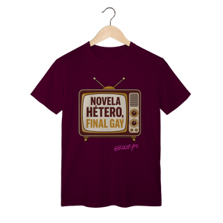 Nome do produto Camiseta Novela hétero, final gay