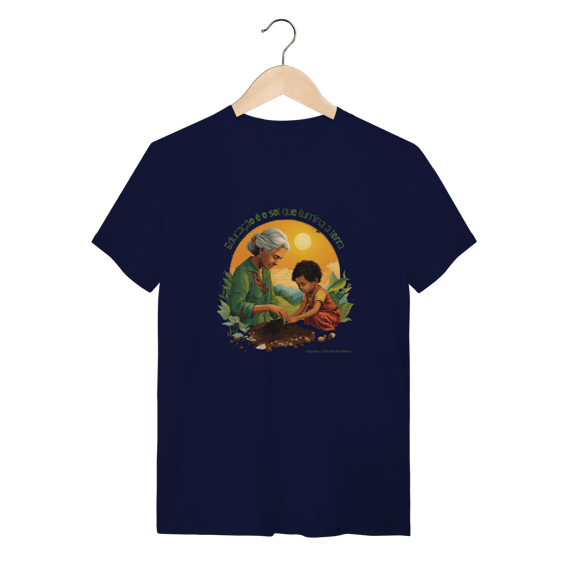 camiseta educação e terra