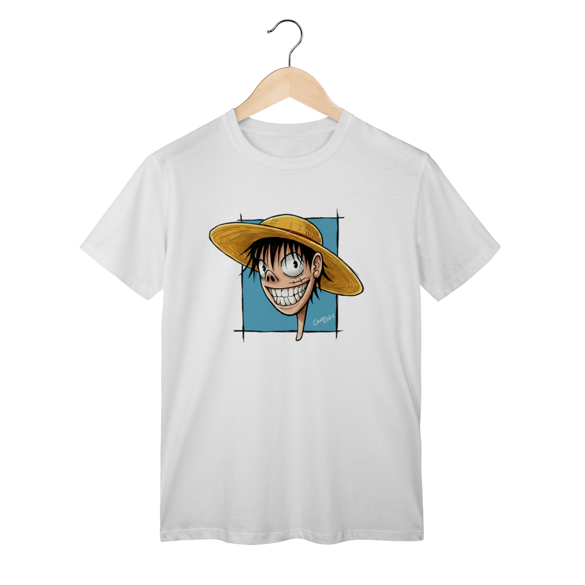 Nome do produto: Camisa Do Chapéu de Palha, estilo Cartoon