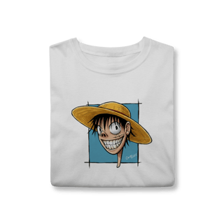 Nome do produto Camisa Do Chapéu de Palha, estilo Cartoon