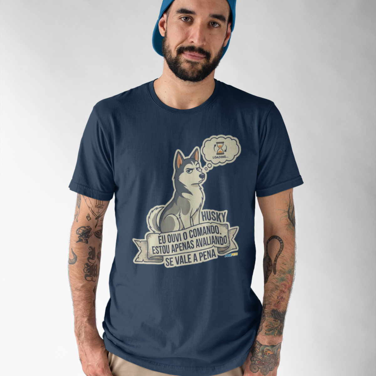 Nome do produto: Camiseta Husky #stickerpaws