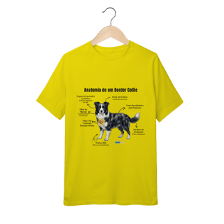 Nome do produto Camiseta infantil (10 a 14 anos) Border Collie #anatomias