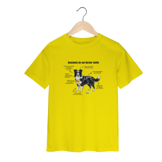 Nome do produto Camiseta infantil (2 a 8 anos) Border Collie #anatomias