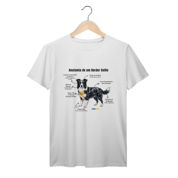 Camiseta Border Collie #anatomias