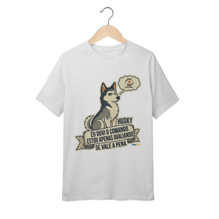 Nome do produto Camiseta Infantil (10 a 14 anos) Husky #stickerpaws