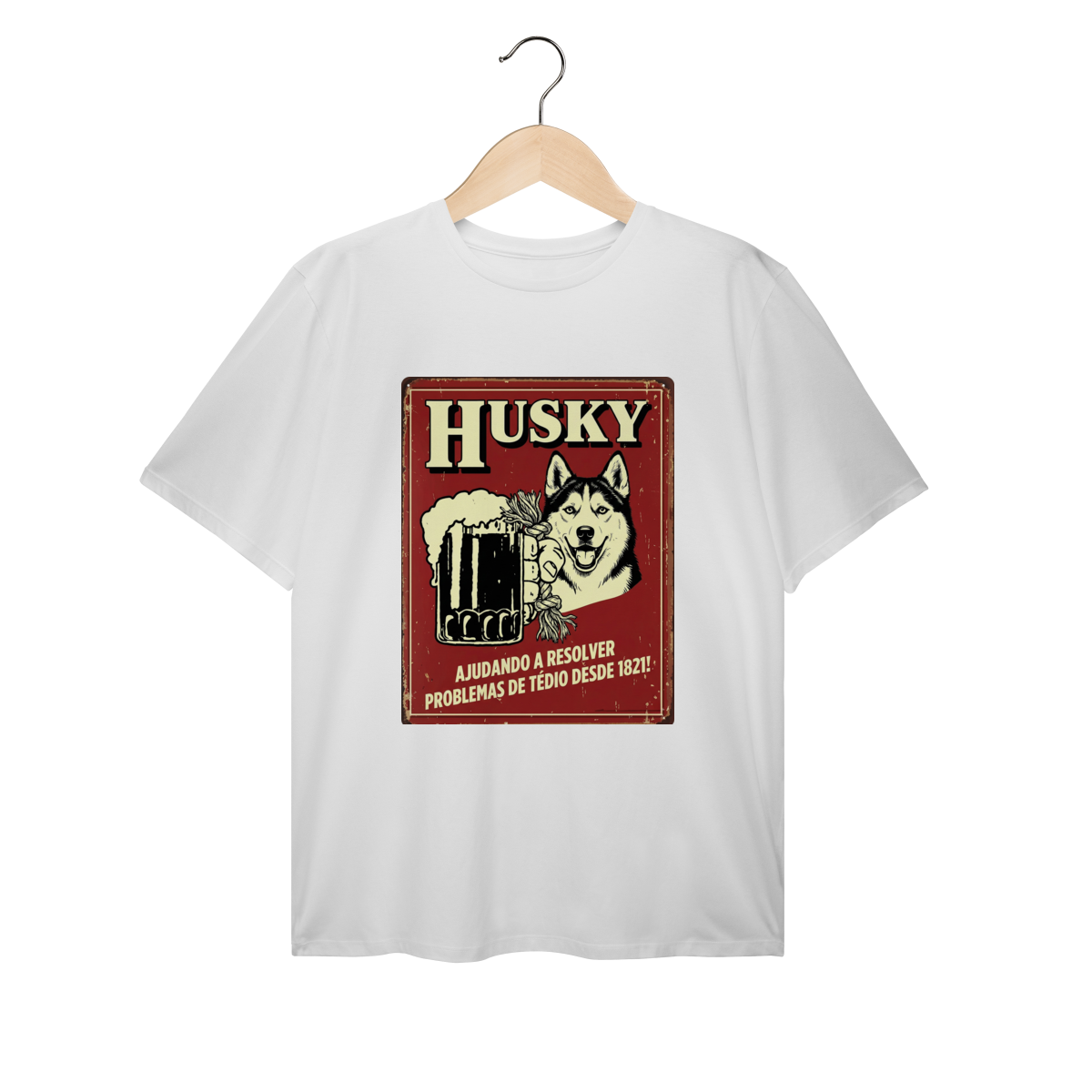 Nome do produto: Camiseta plus size Husky #vintageposter