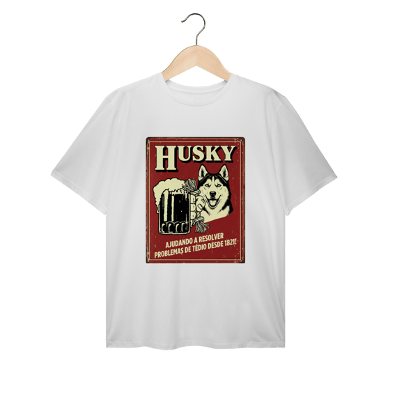 Camiseta plus size Husky #vintageposter