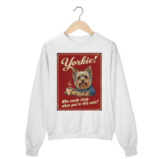 Nome do produto Moleton fechado Yorkie #vintageposter
