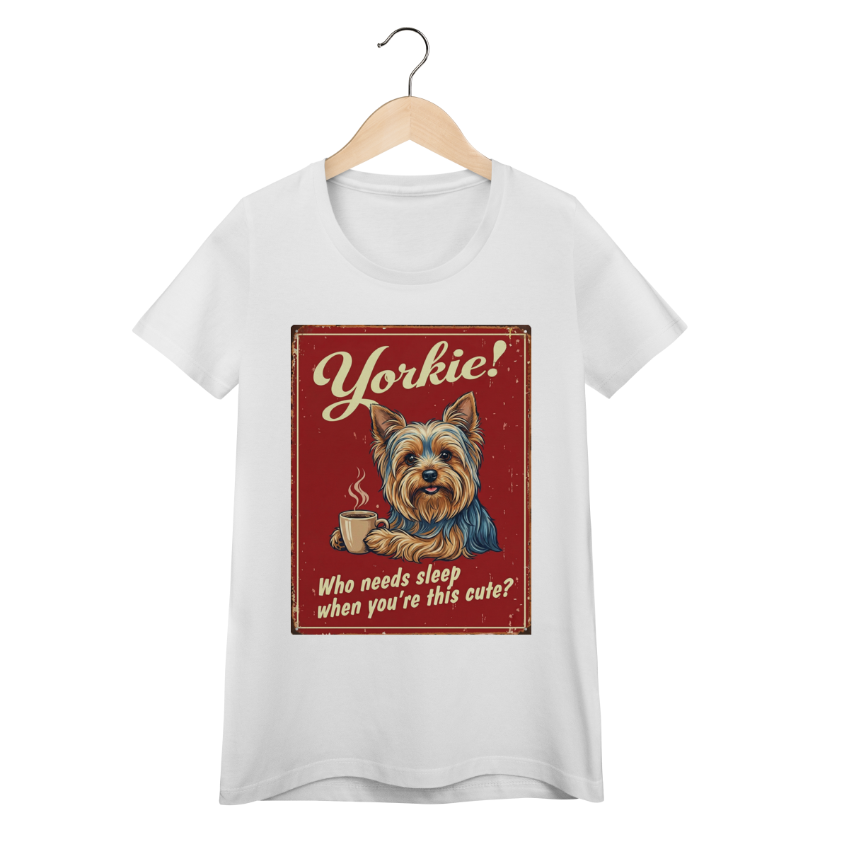 Nome do produto: Camiseta baby Long Yorkie #vintageposter